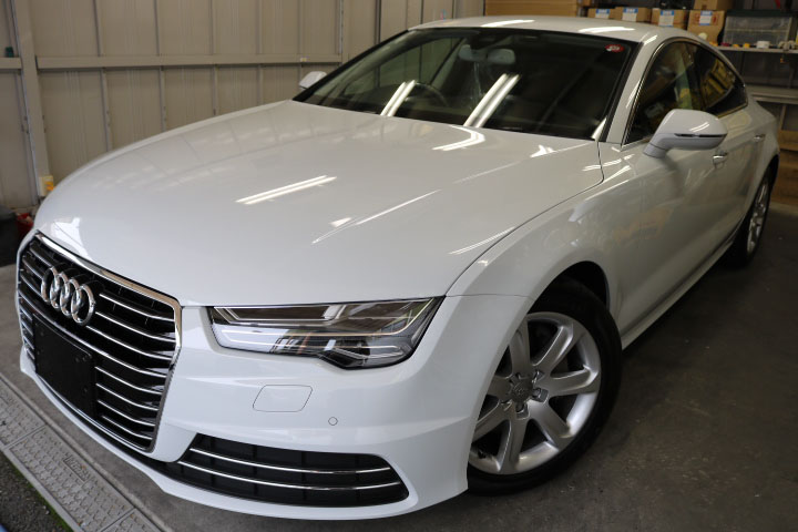 A7のガラスコーティング施工後