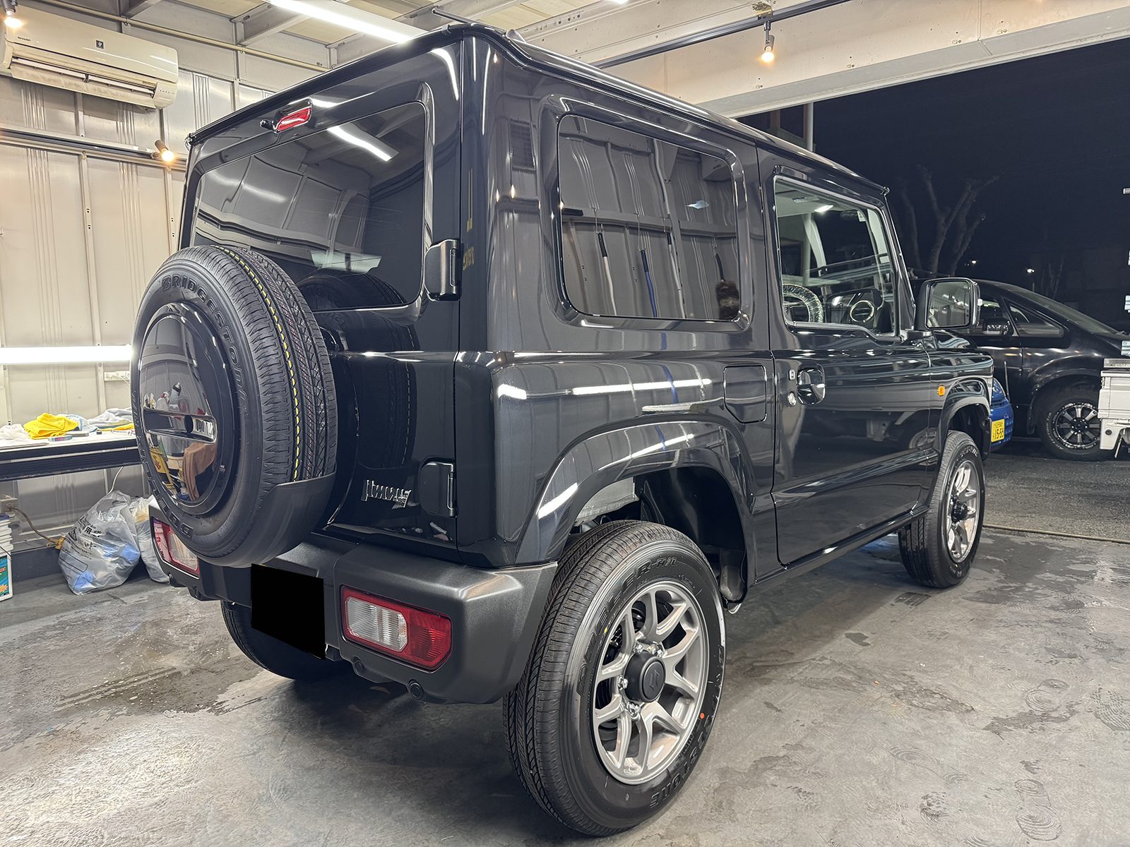 ジムニーの車コーティング施工後