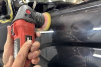 ジムニーの車コーティング前の磨き