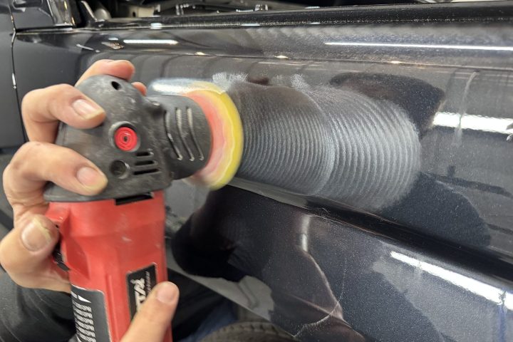 ジムニーガラスコーティング磨き