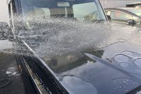 ジムニーの車コーティング施工前の洗車