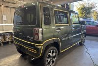 令和7年式ハスラーの車コーティングのマスキング