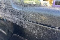 令和7年式ハスラーの車コーティング施工前の洗車