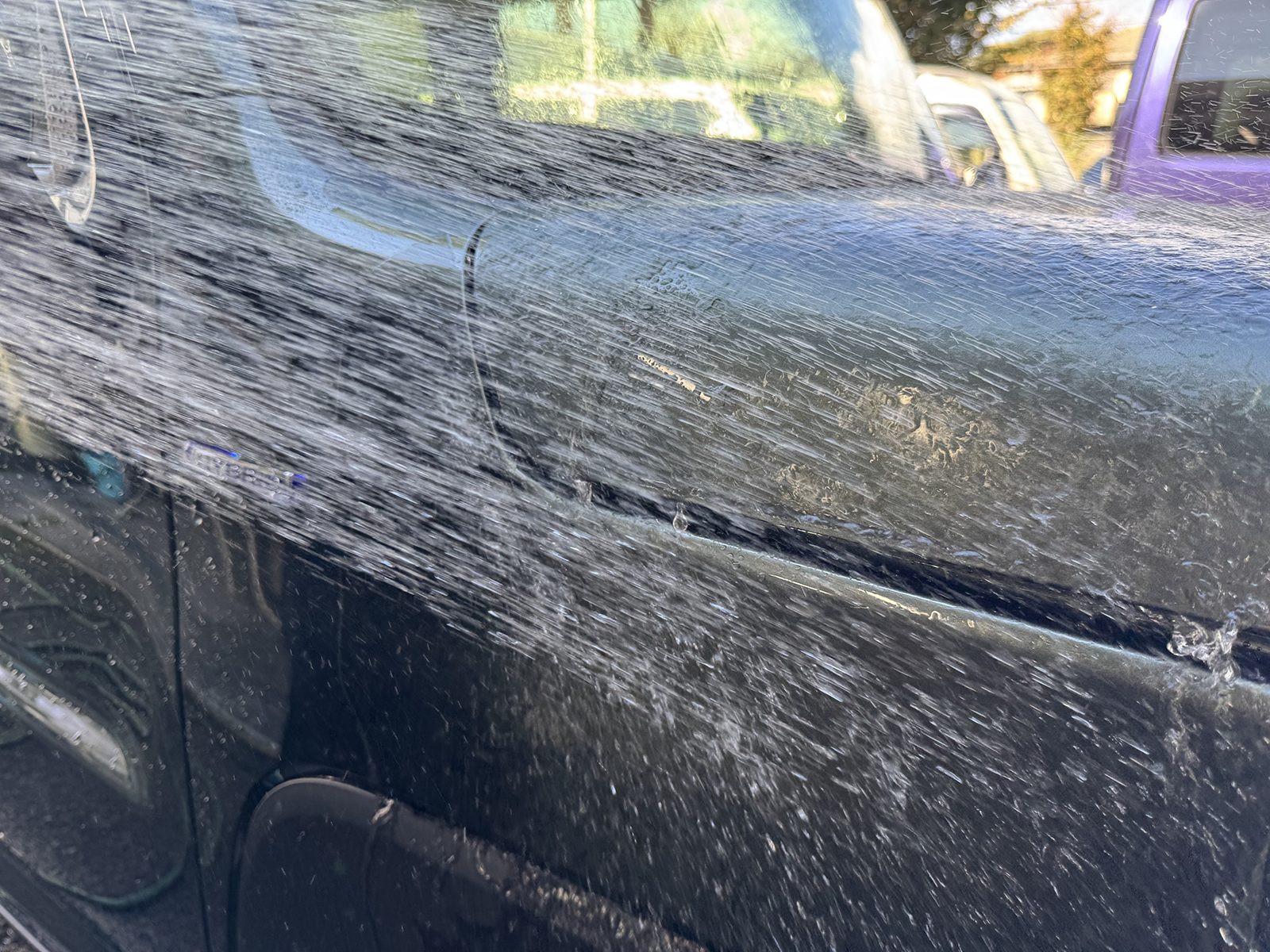 令和7年式ハスラーの車コーティング施工前の洗車