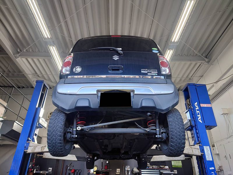 平成26年式のハスラーのリフトアップ