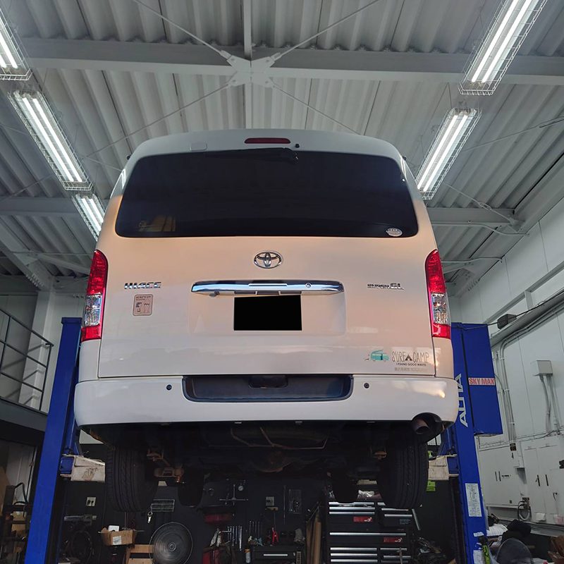 ハイエースの車検点検