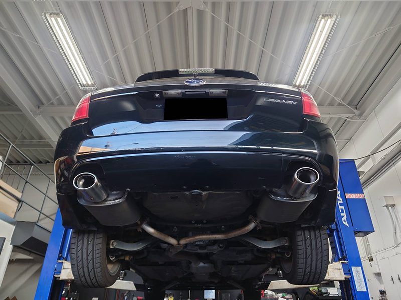 平成19年レガシィのリフトアップ